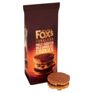 Fox's Fabulous Half Coated Milk Chocolate Cookies 8 x 175g
