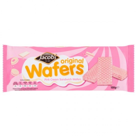 Jacob's Pink Cream Sandwich Wafers 12 x 100g