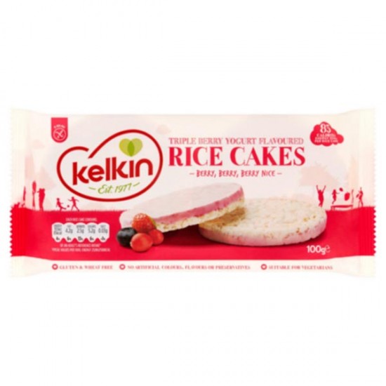 Kelkin Triple Berry Rice Cakes 12 x 100g
