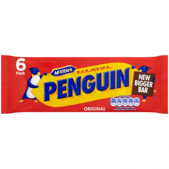 McVitie\'s Penguin Bar 6 Pack x 16