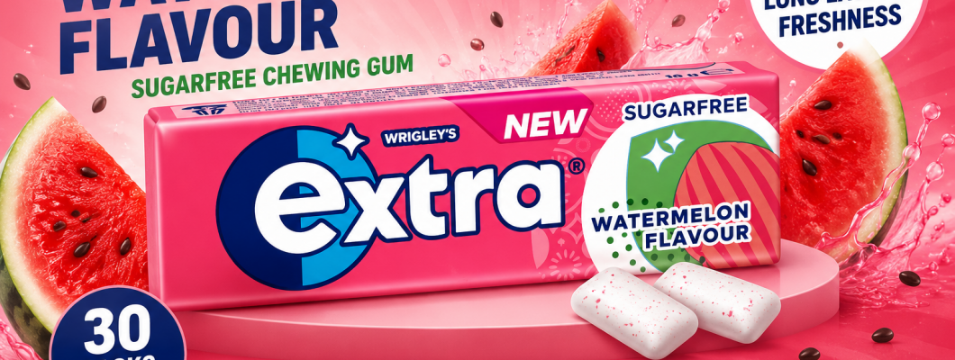 Wrigley’s Extra Watermelon Sugar Free Chewing Gum Now Available