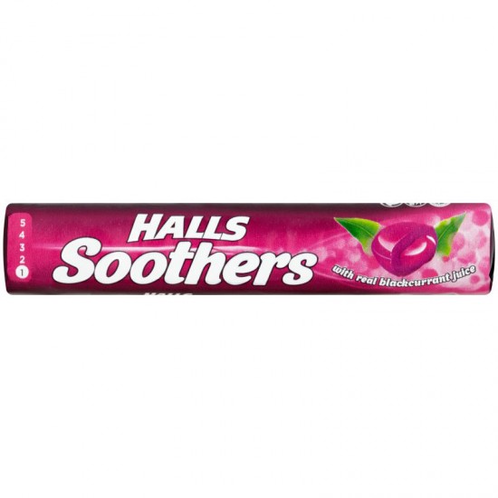 Halls Soothers Blackcurrant 20 x 45g