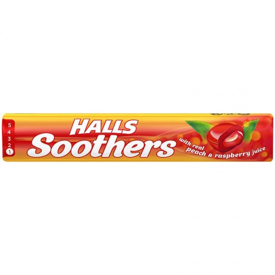 Halls Soothers Peach & Raspberry 20 x 45g