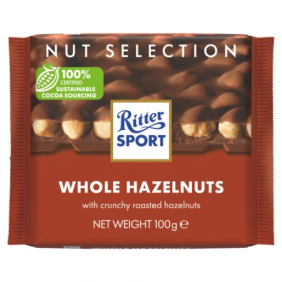 Ritter Sport Whole Hazelnuts Bar 10 x 100g