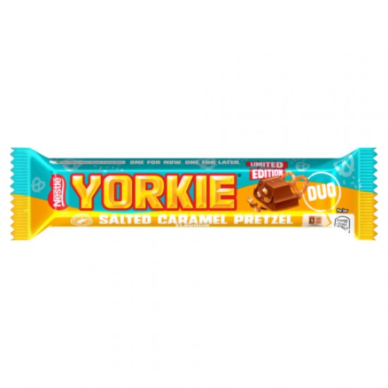 Yorkie Salted Caramel Pretzel Duo Bar 24 x 66g