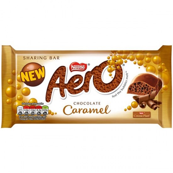 Nestle Aero Chocolate Caramel 15 x 100g Nestle Aero Chocolate Caramel 15 x 100g