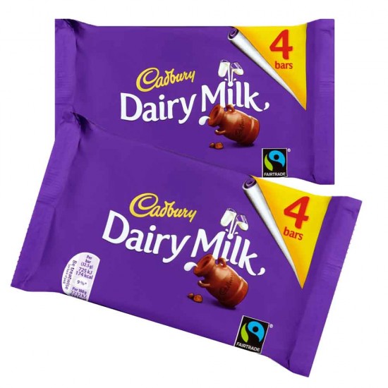 Cadbury Dairy Milk Plain Multipack: 14-Piece Box