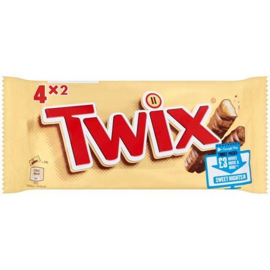 Twix Bar 4 Pack: 24-Piece Box Twix Bar 4 Pack: 24-Piece Box