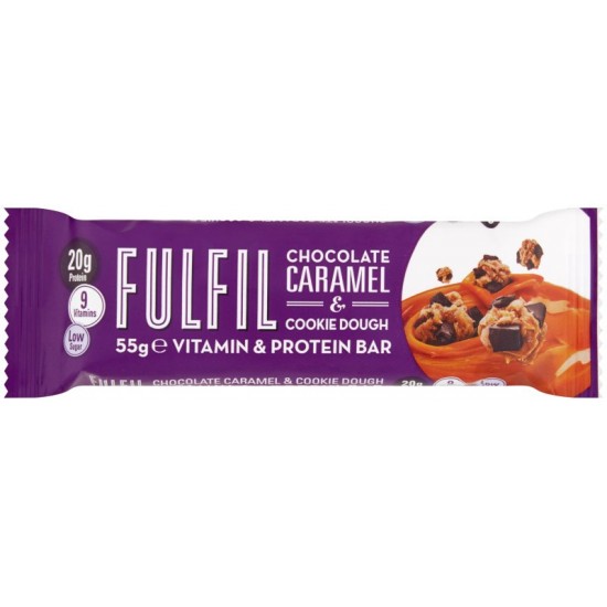 Fulfil Chocolate Caramel Cookie Dough Protein Bar 15 x 55g