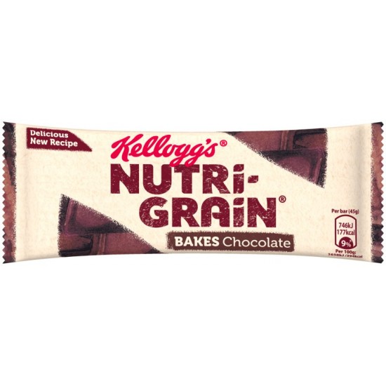 Kellogg's Nutrigrain Bakes Chocolate 24 x 45g