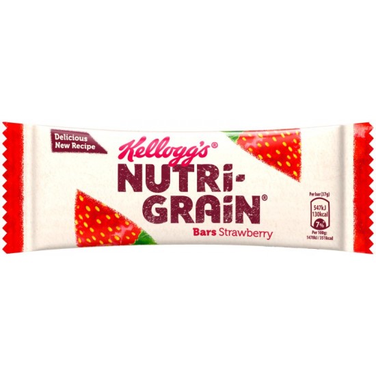 Kellogg's Nutrigrain Strawberry Bar 25 x 37g