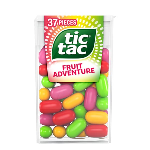 Snackivore Tic Tacs Fruit Variety Pack, 5 x 1oz Mini Size Packs, Includes  Orange, Berry, Strawberry & Cream, Convenient for On-the-Go