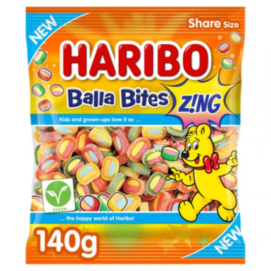 Haribo Balla Bites Zing 9 x 140g