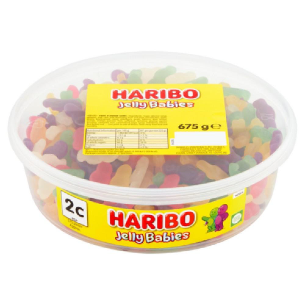 Haribo Jelly Babies: 250-Piece Tub - Planet Candy - Ireland's Leading ...