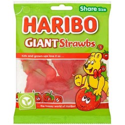 Haribo Giant Strawbs 12 x 160g