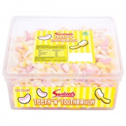 Swizzels Giant Teeth & Brushes 120 Pieces