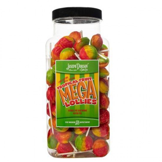 Dobsons Tropical Fruit Mega Lollies 90 x 15g Dobsons Tropical Fruit Mega Lollies 90 x 15g