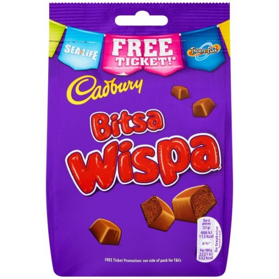 Cadbury Bitsa Wispa 110g Cadbury Bitsa Wispa 110g