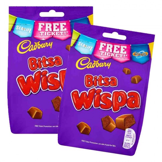 Cadbury Bitsa Wispa 10 x 110g Cadbury Bitsa Wispa 10 x 110g
