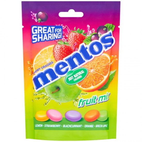 Mentos Fruit Mix 7 x 140g Mentos Fruit Mix 7 x 140g