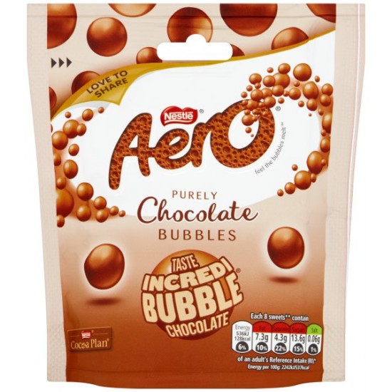 Nestle Aero Chocolate Bubbles 8 x 92g Nestle Aero Chocolate Bubbles 8 x 92g