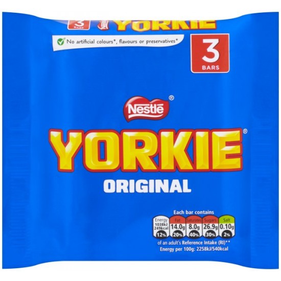 Yorkie Original Bar 3 Pack: 16-Piece Box