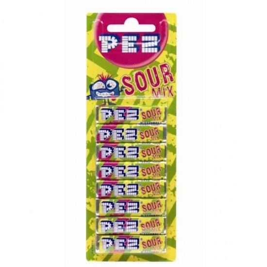 Pez Sour Mix Refills 8 Pack x 18