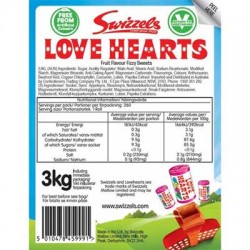 Swizzels Love Hearts Mini Rolls 3kg