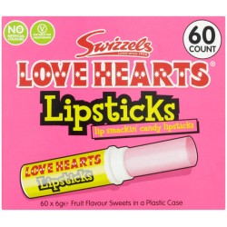 Love Hearts Lipsticks: 60-Piece Tub