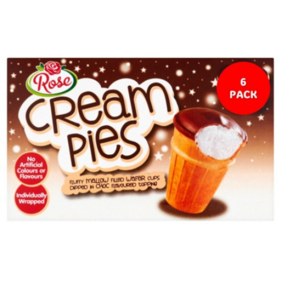 Rose Cream Pies 6 x 30g Rose Cream Pies 6 x 30g