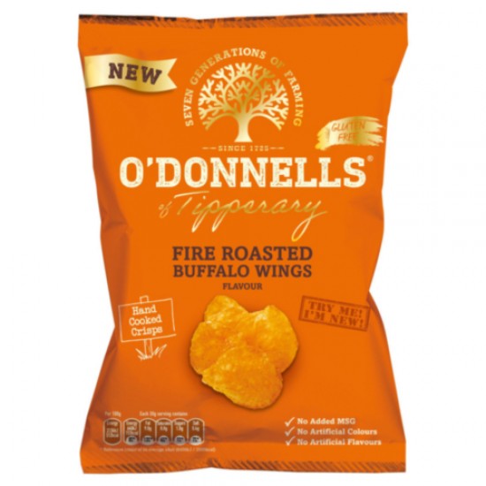 O'Donnell's Fire Roasted Buffalo Wings Crisps 12 x 125g