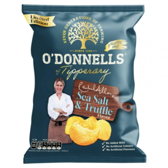O'Donnell's Rachel Allen Sea Salt & Truffle Crisps 12 x 125g
