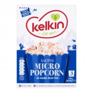 Kelkin Salted Microwave Popcorn 3 Pack x 16