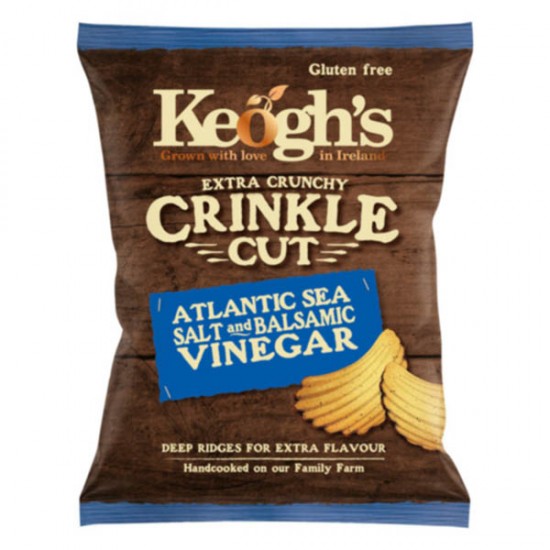 Keoghs Atlantic Sea Salt & Balsamic Vinegar Crinkle Cut 24 x 50g