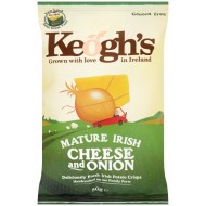 Keoghs Mature Irish Cheese & Onion Crisps 24 x 50g
