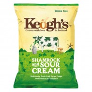 Keoghs Shamrock & Sour Cream Crisps 24 x 50g