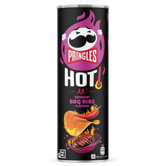 Pringles Hot Smokin' BBQ Ribs 19 x 160g Pringles Hot Smokin' BBQ Ribs 19 x 160g