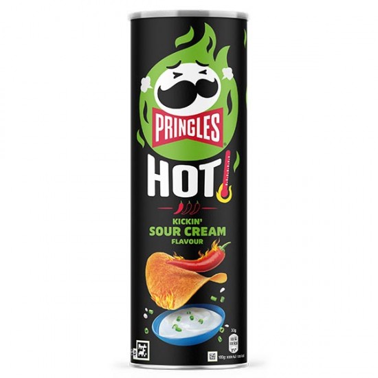Pringles Hot Kickin' Sour Cream 19 x 160g Pringles Hot Kickin' Sour Cream 19 x 160g