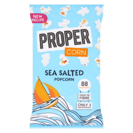 Propercorn Sea Salted Popcorn 24 x 20g Propercorn Sea Salted Popcorn 24 x 20g