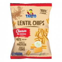 Tayto Lentil Chips Cheese & Onion 12 x 110g