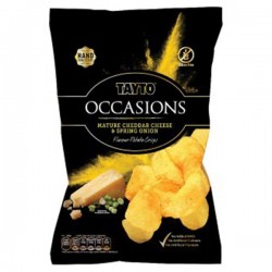Tayto Occasions Mature Cheddar Cheese & Spring Onion 12 x 135g