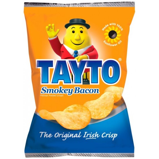 Tayto Smokey Bacon Crisps 50 x 37g