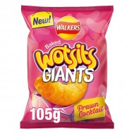 Walkers Baked Wotsits Giants Prawn Cocktail 9 x 105g