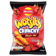 Walkers Crunchy Flaming Hot 12 x 140g