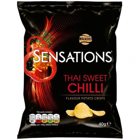 Walkers Sensations Thai Sweet Chilli 32 x 40g