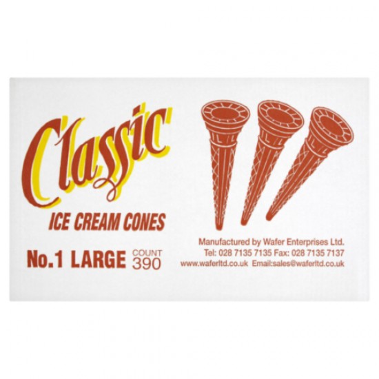 Classic Large Ice Cream Cones 390 Pieces Classic Large Ice Cream Cones 390 Pieces