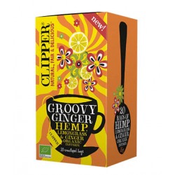 Clipper Organic Groovy Ginger Hemp Tea 20 Bags x 4