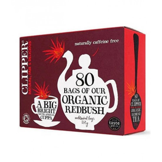 Clipper Organic Redbush Rooibos 80 Bags x 6