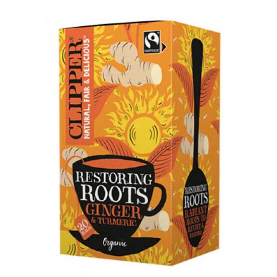 Clipper Organic Restoring Roots Tea 20 Bags x 4