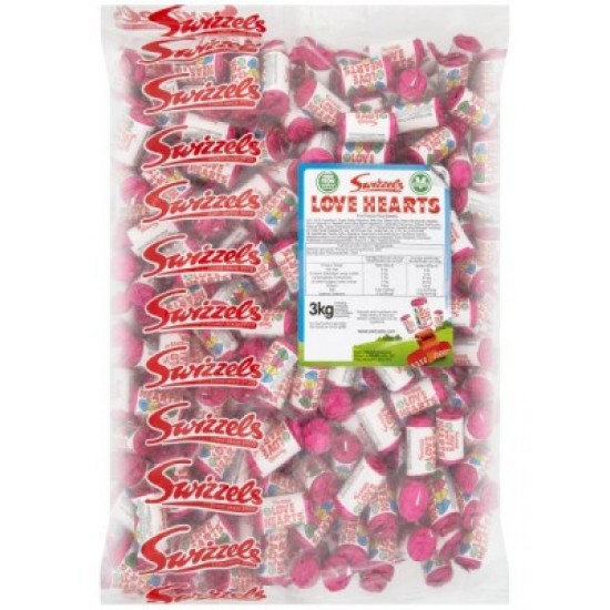 Swizzels Love Hearts Mini Rolls 3kg